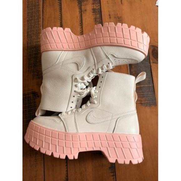 Jordan Shoes - NIKE Jordan Air Mae Sail Pink White Platform Boot Sneakers
